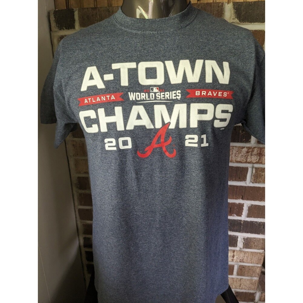 Atlanta Braves A-Town 2021 World Series T-Shirt  Size Mens Medium